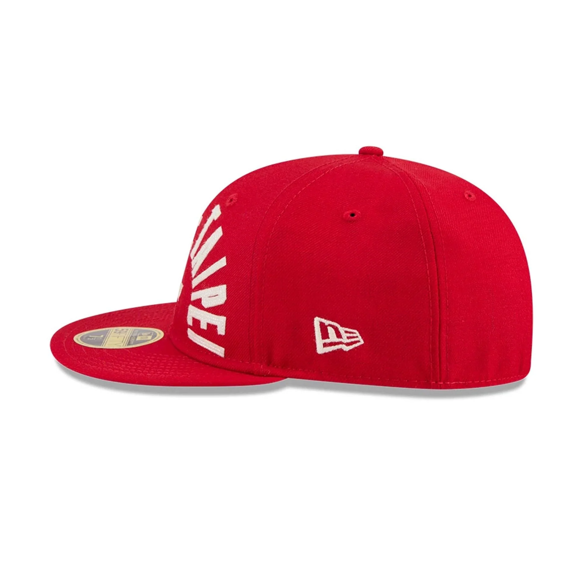 WBC Taipei Classical Script Red Retro Crown 59FIFTY Fitted Cap - Image 6