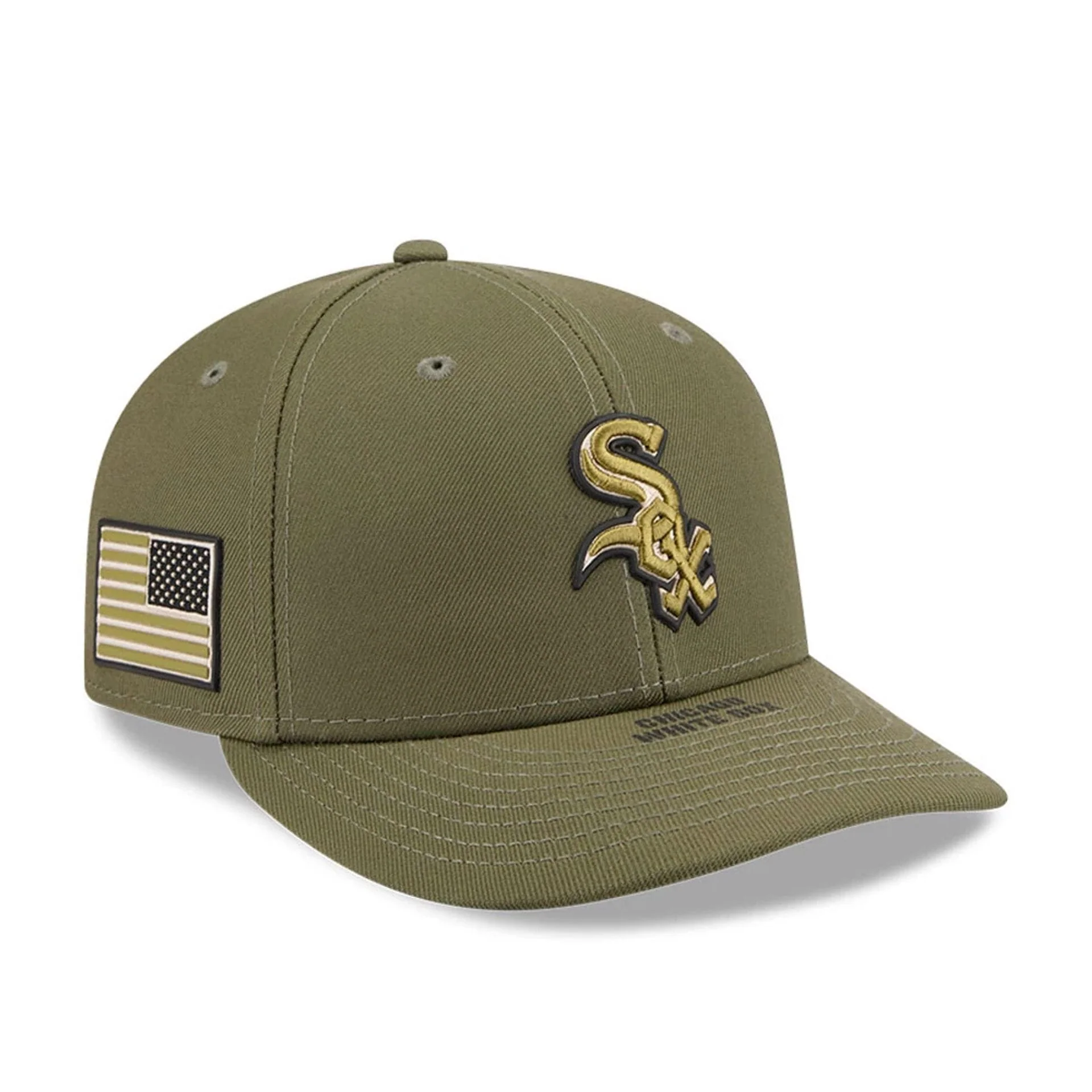 White Sox MLB Armed Forces Day 2026 Green Low Profile 59FIFTY Fitted Cap