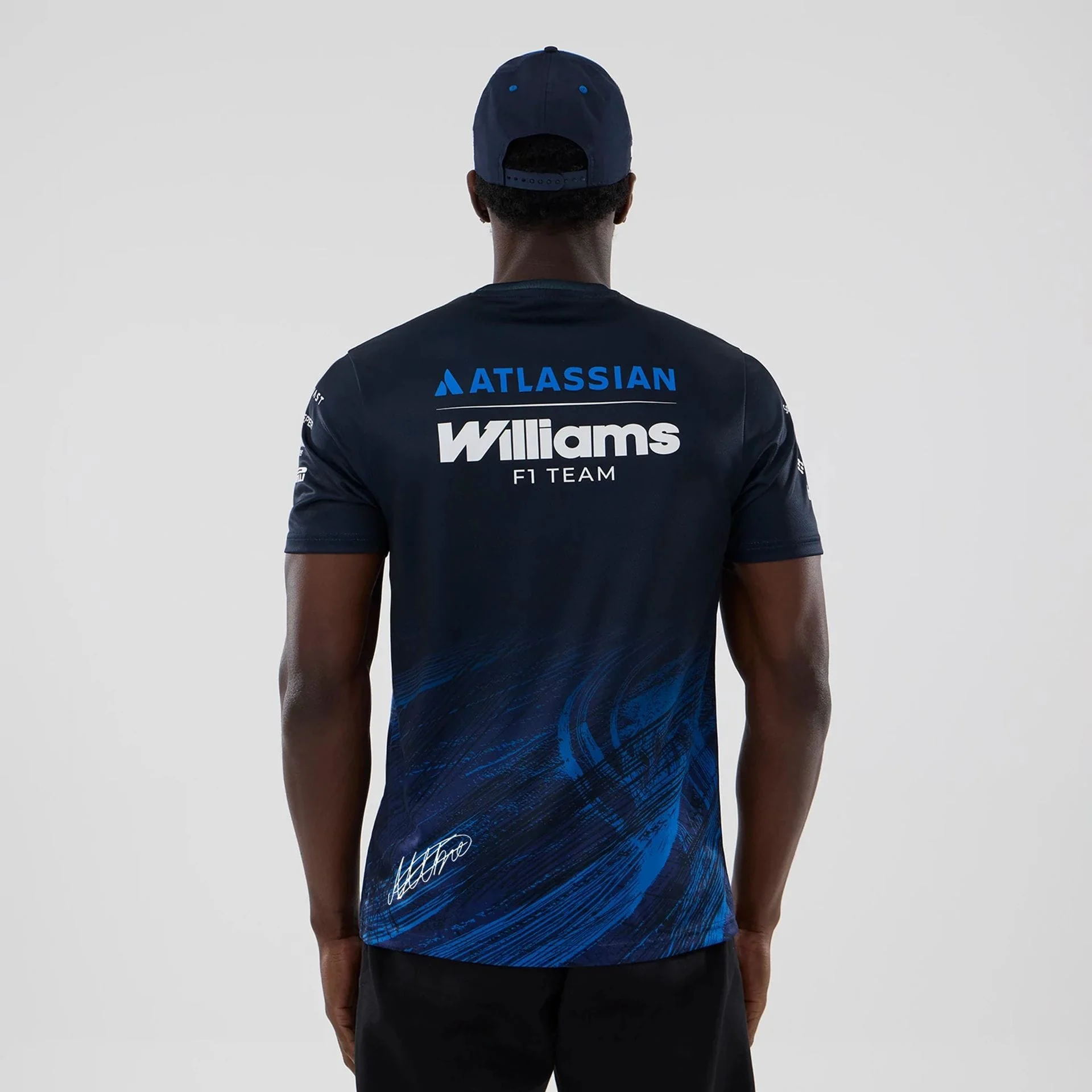 Williams Alex Albon Navy Tech T-shirt - Image 2