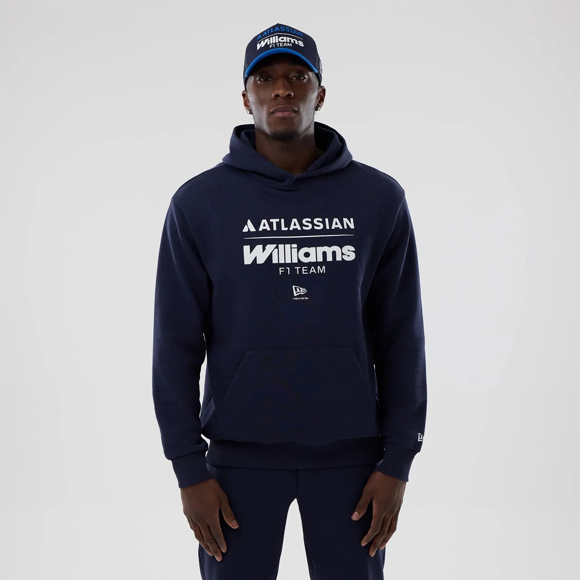 Williams Navy Oversized Pullover Hoodie