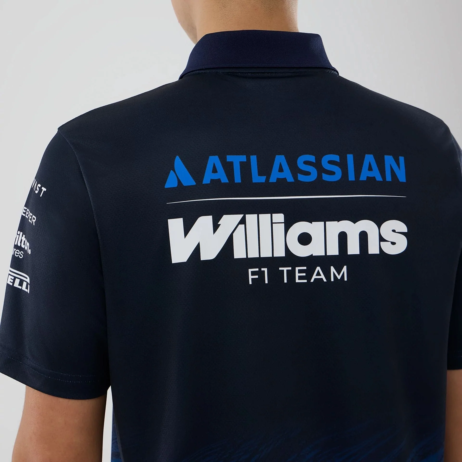 Williams Navy Tech Polo T-shirt - Image 7