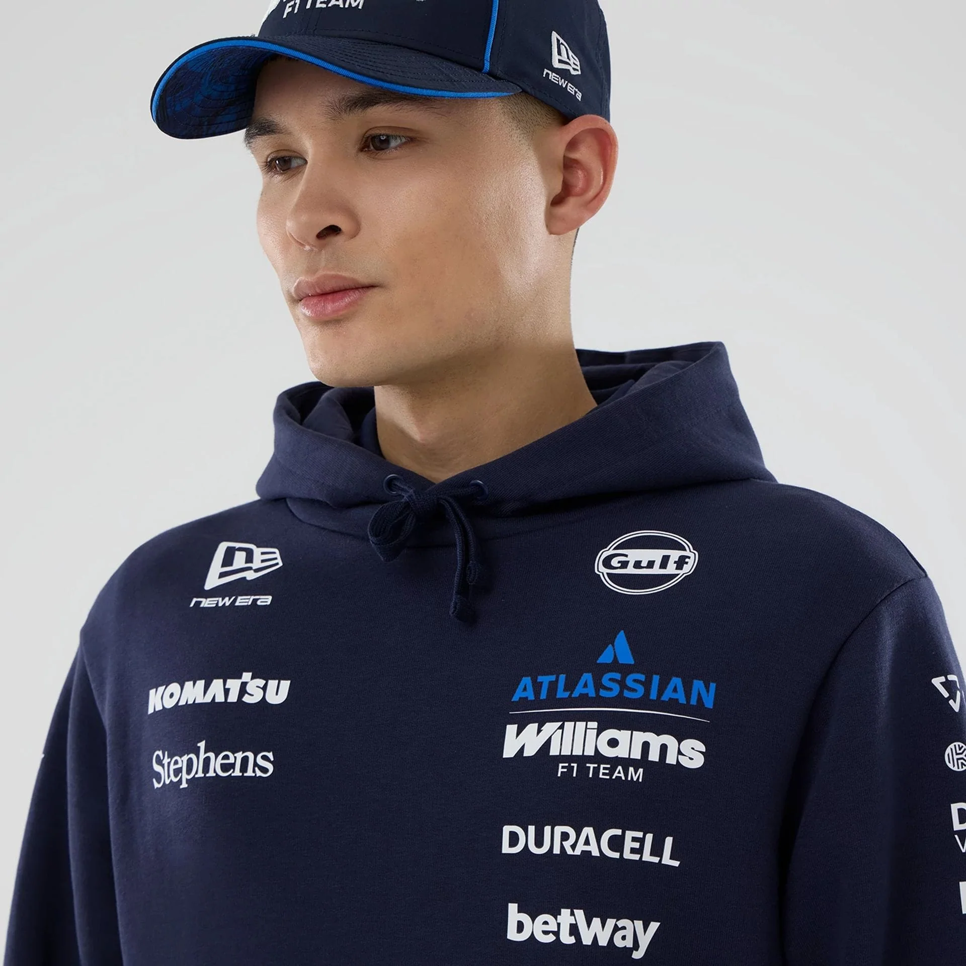 Williams Replica Navy Pullover Hoodie - Image 3