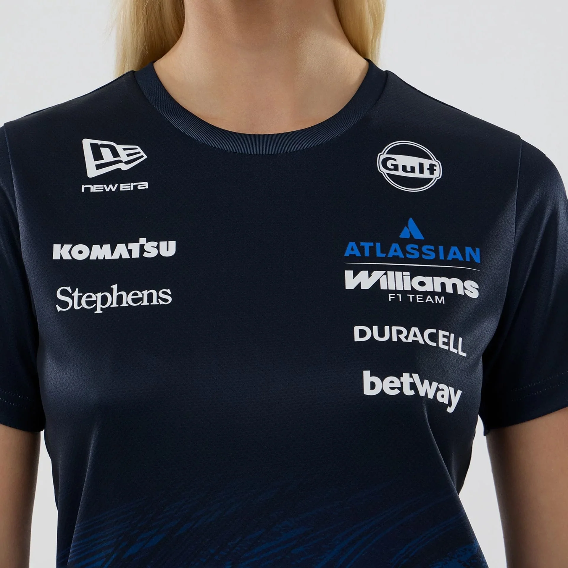 Williams Womens Carlos Sainz Navy Tech T-shirt - Image 4