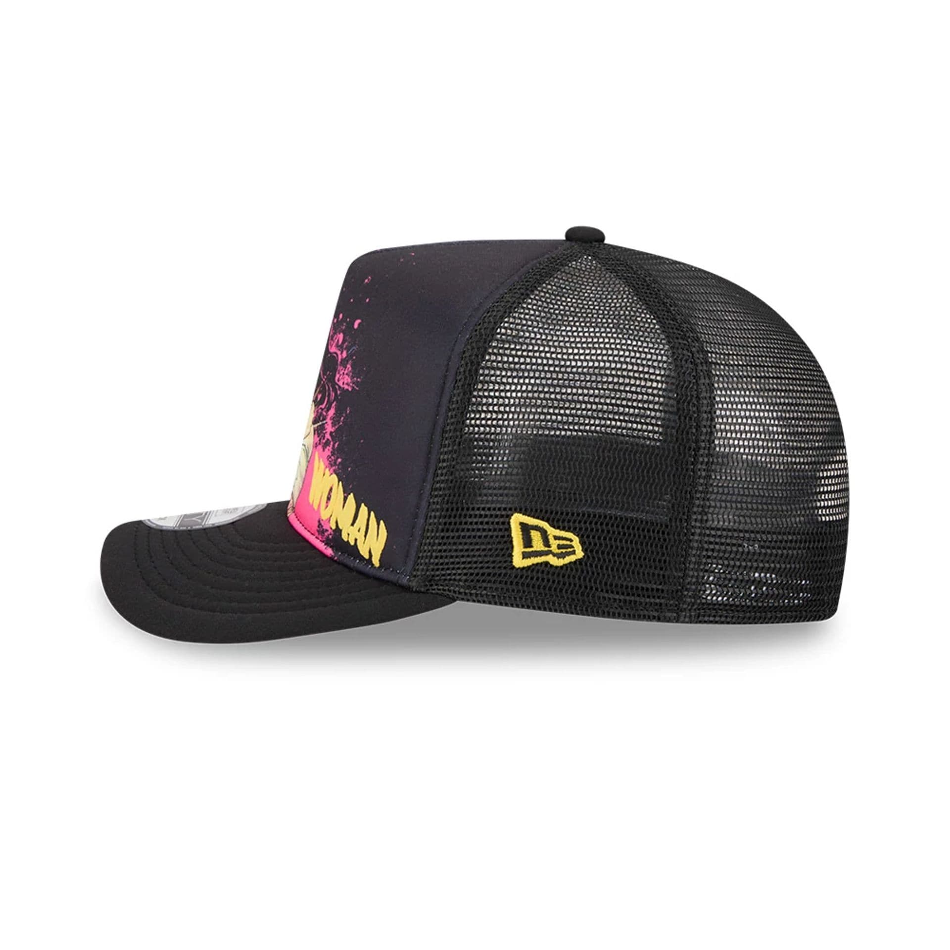 Womens DC Wonder Woman Black 9FIFTY A-Frame Snapback Adjustable Cap - Image 5