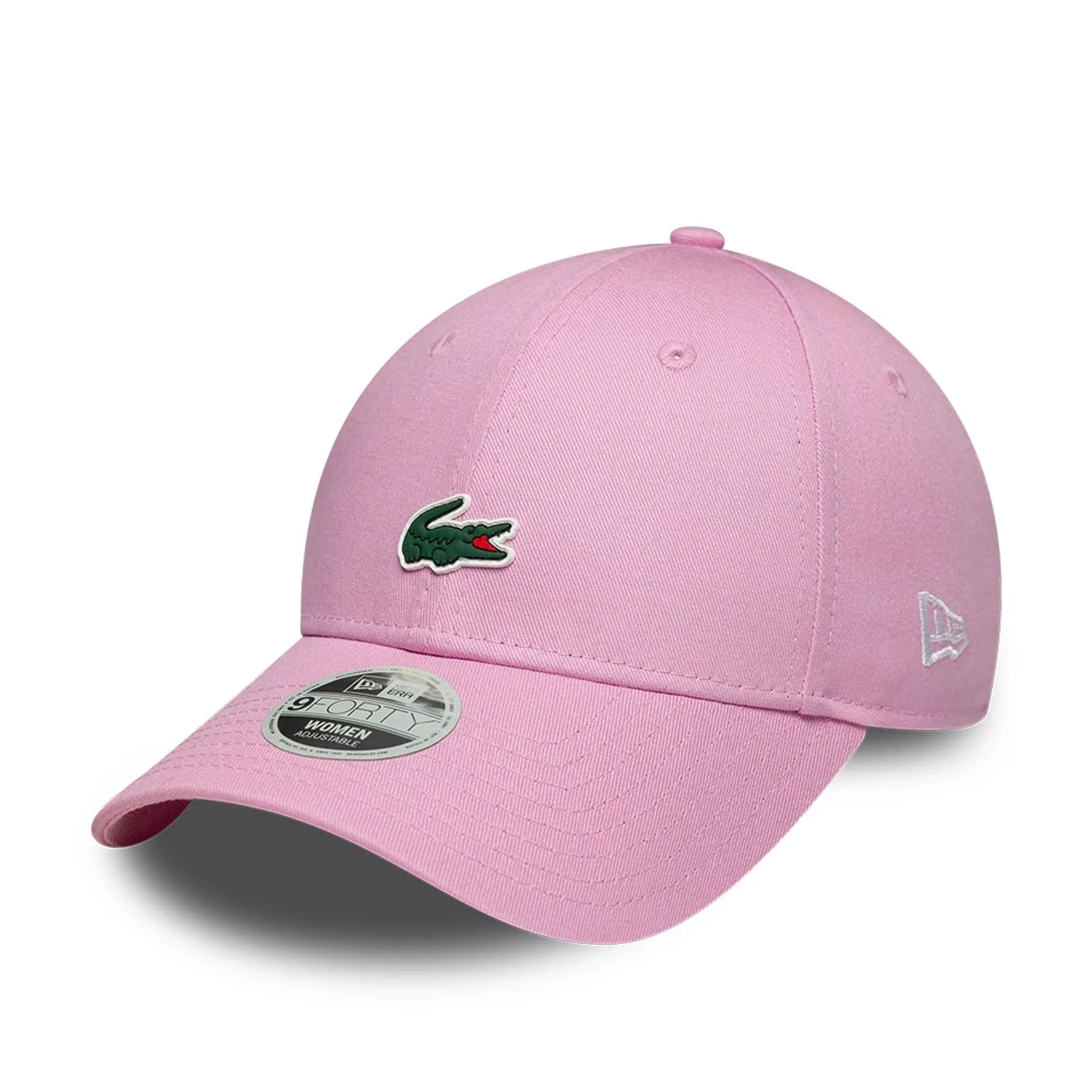 Womens Lacoste X New Era Pastel Pink 9FORTY Adjustable Cap