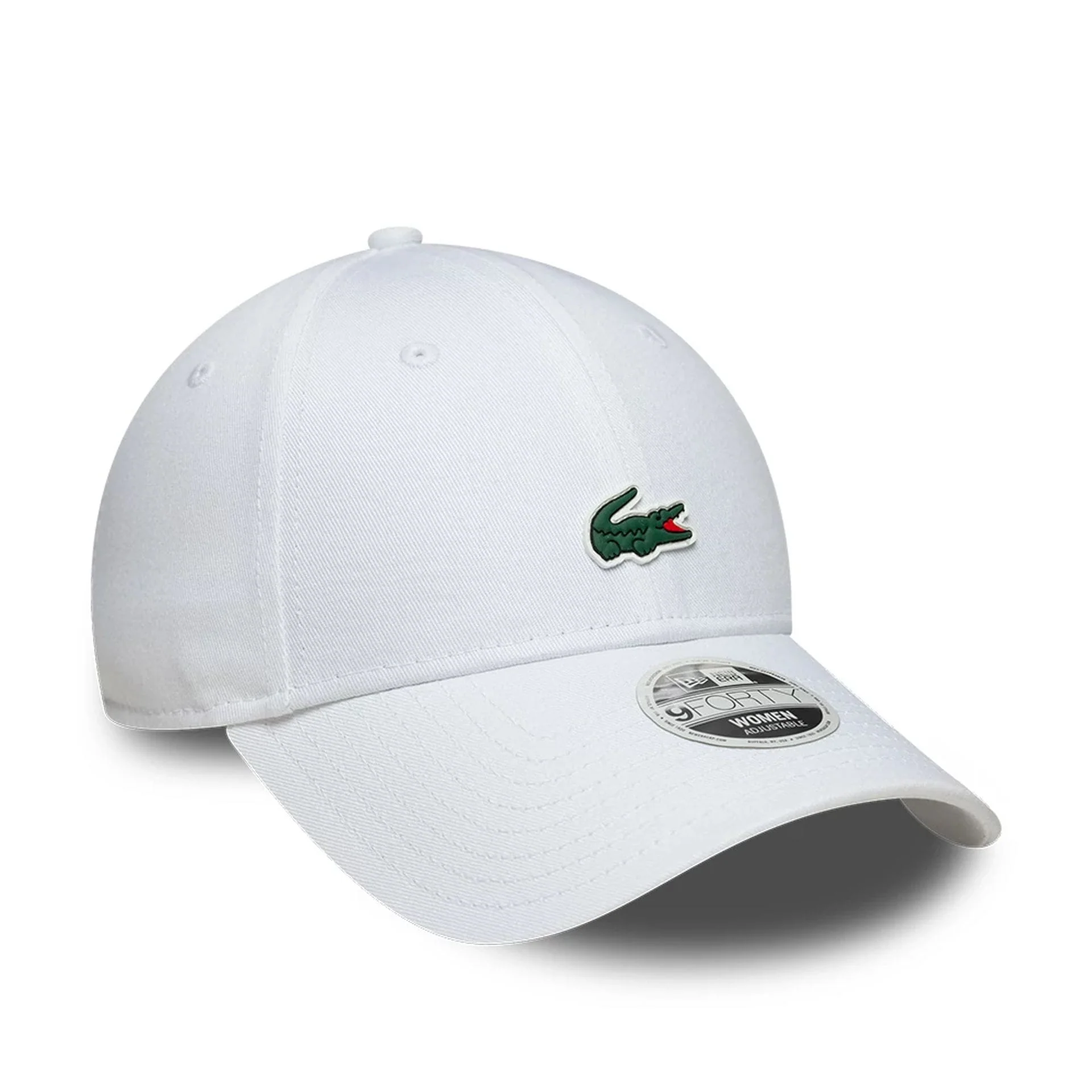 Womens Lacoste X New Era White 9FORTY Adjustable Cap - Image 3