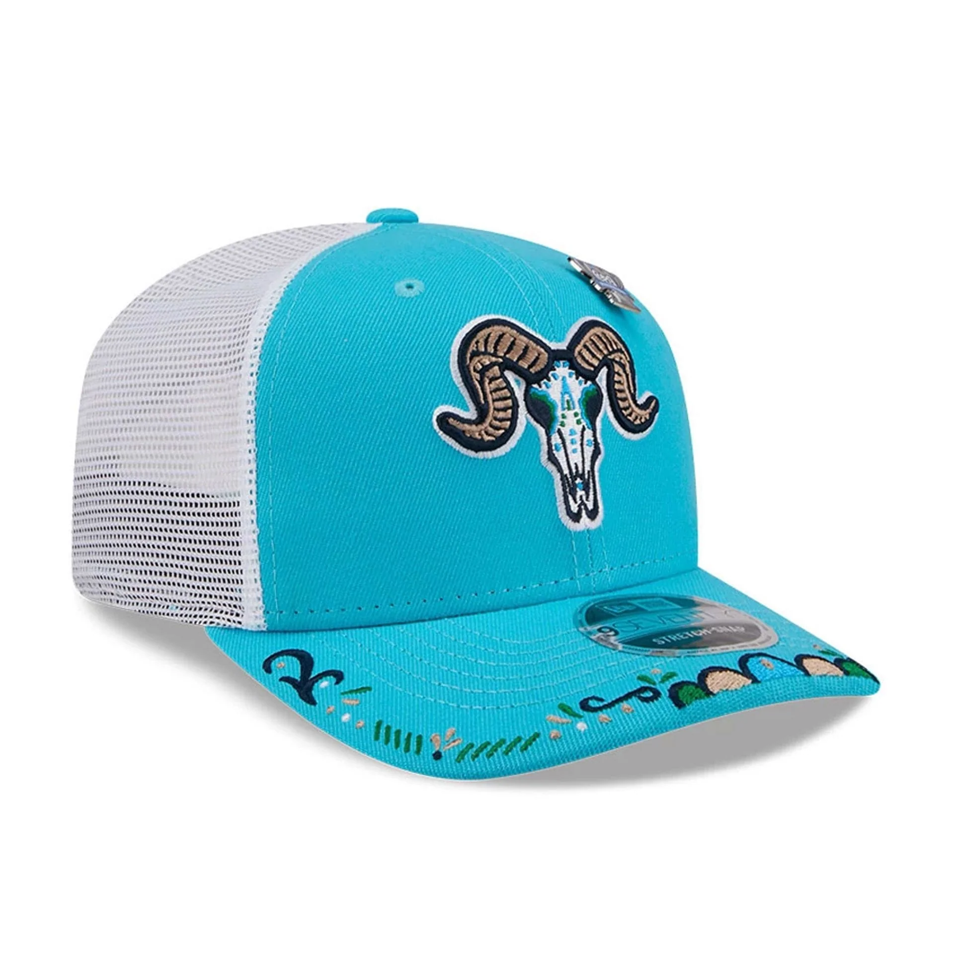 Yard Goats MiLB La Copa 2026 Bright Blue 9SEVENTY Stretch Snap Adjustable Cap - Image 4