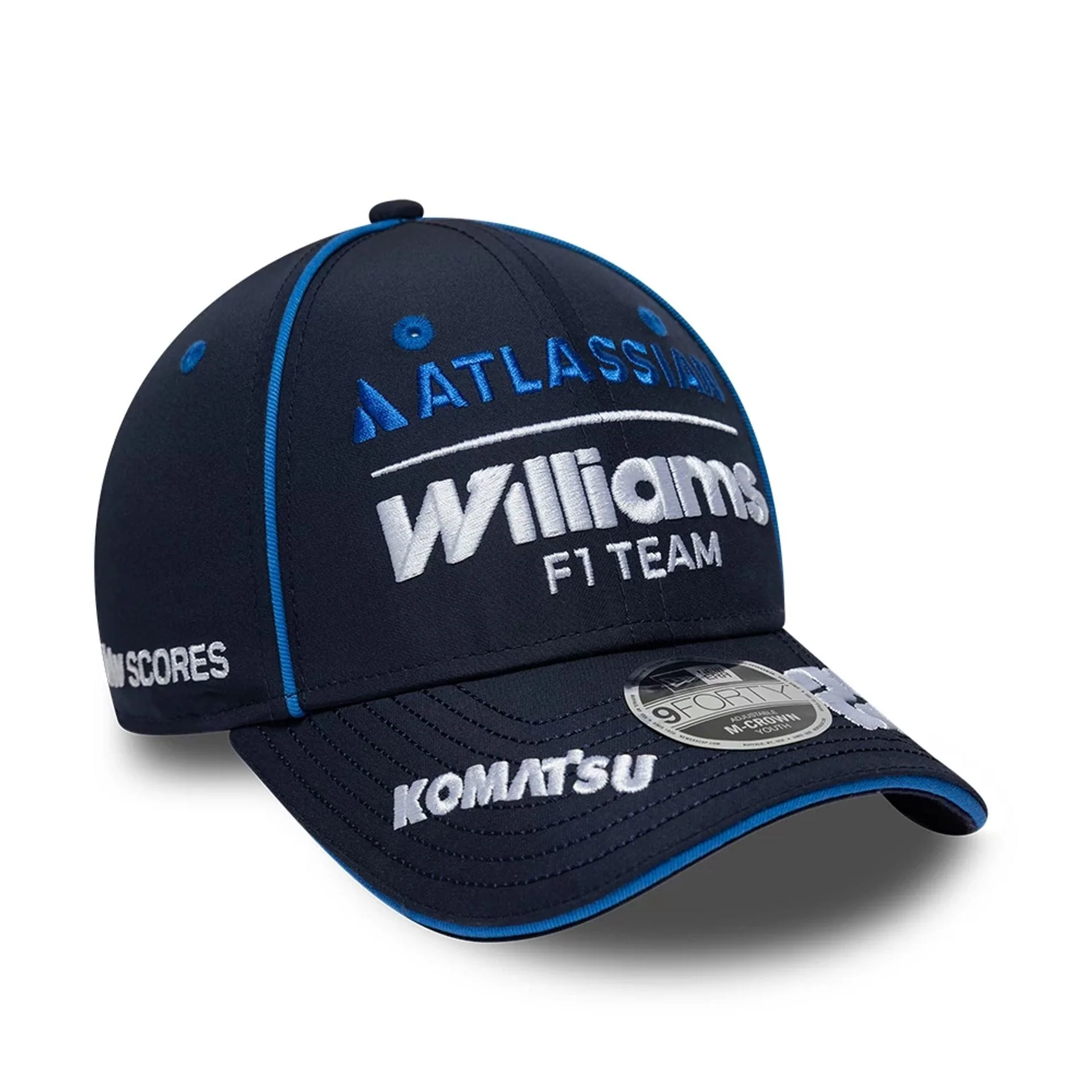 Youth Williams Alex Albon Navy 9FORTY M-Crown Adjustable Cap