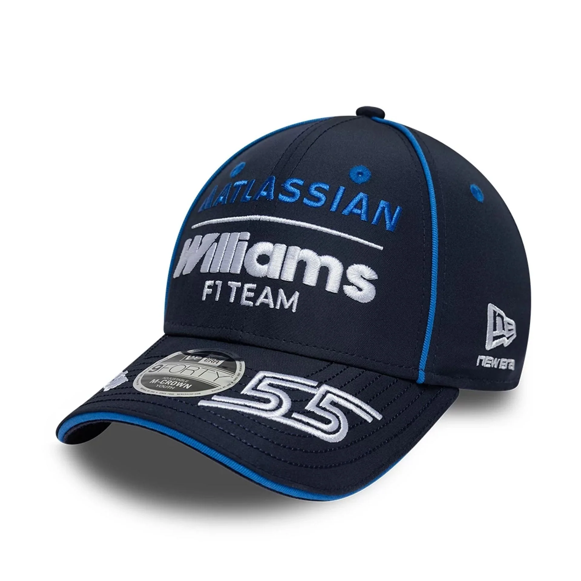 Youth Williams Carlos Sainz Navy 9FORTY M-Crown Adjustable Cap - Image 4